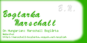 boglarka marschall business card